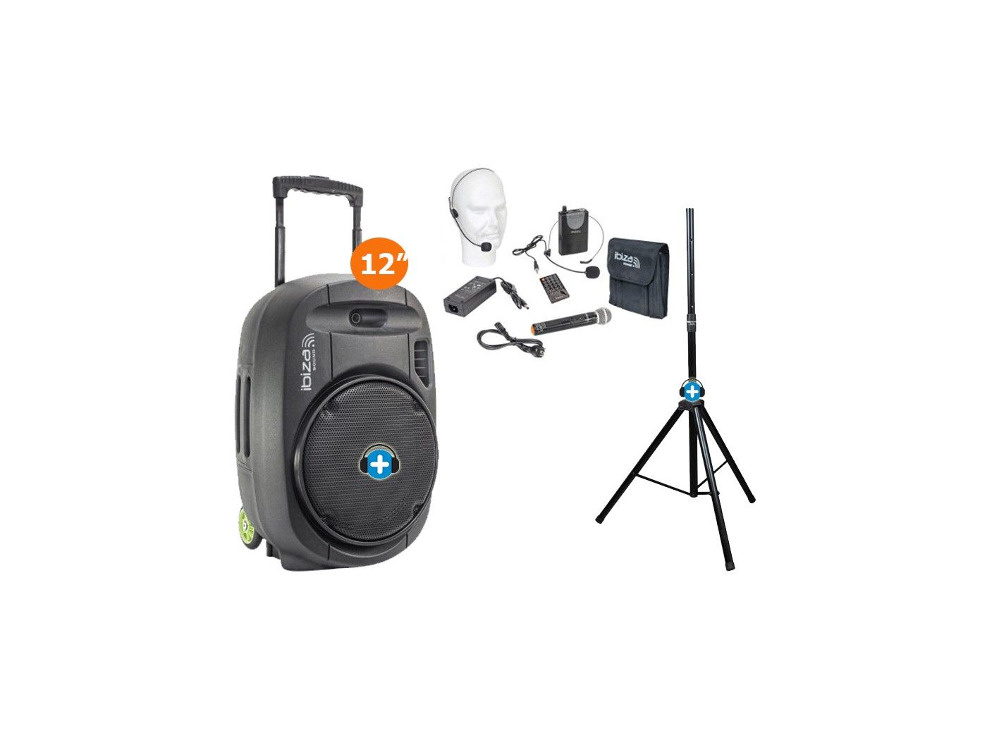 PACK IBIZA PORT 12 VHF MKII - Altavoz portatil con 800w - Basic - 2