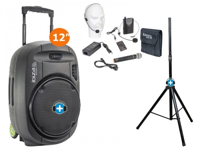 PACK IBIZA PORT 12 VHF MKII - Altavoz portatil con 800w - Basic - 4