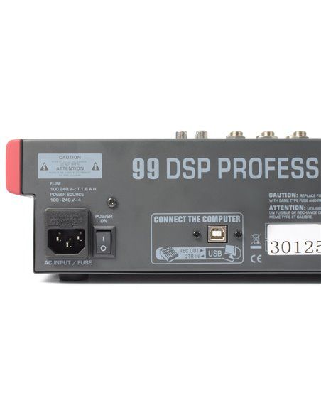 Power Dynamics PDM-S1203 Mezclador Escenario 12 canales DSP/MP3- USB Entrada/Salida