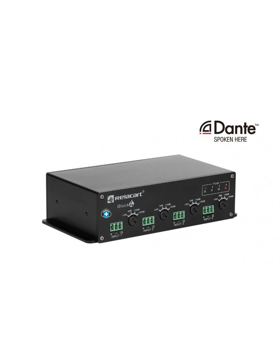 REELACART BLOCK 4 Interfaz de audio en red Dante - 3
