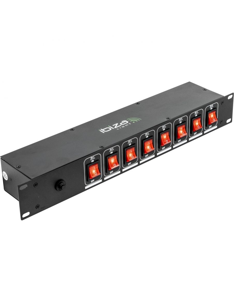IBIZA LIGHT LC806S 8-CH Panel de Interruptores De 8 Vías - 1