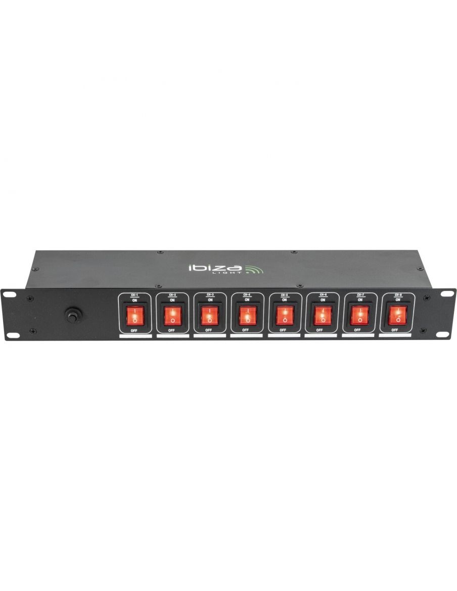 IBIZA LIGHT LC806S 8-CH Panel de Interruptores De 8 Vías - 5
