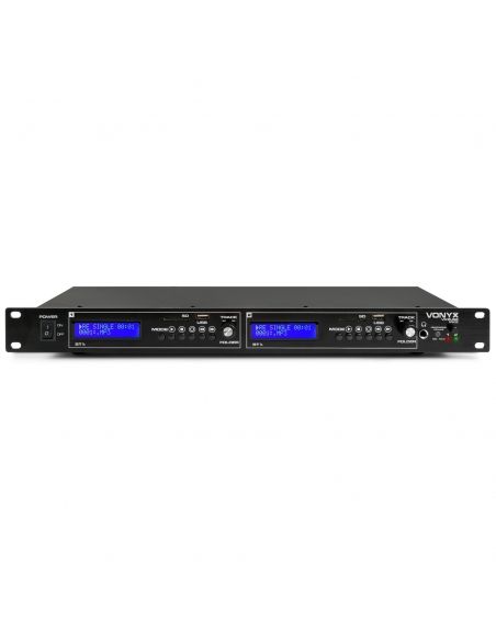 Vonyx VX2USB MK2 DOBLE REPRODUCTOR USB/SD/BT