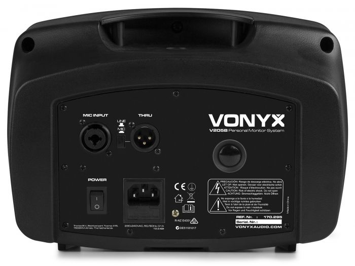 Vonyx V205B Personal Monitor PA System with BT/USB 170295 - 3