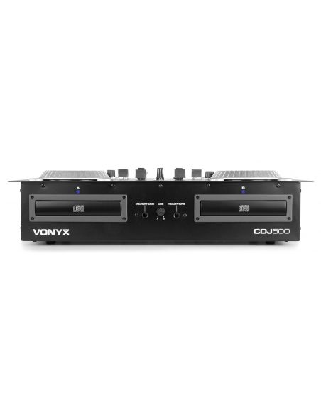 Vonyx CDJ500 Double CD/MP3/USB/BT Ampl.S | Mas Que Sonido
