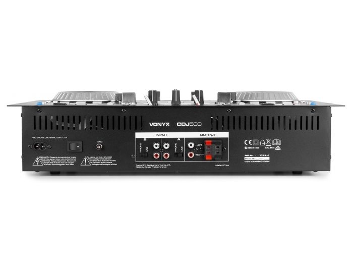 Vonyx CDJ500 Double CD/MP3/USB/BT Ampl.S | Mas Que Sonido
