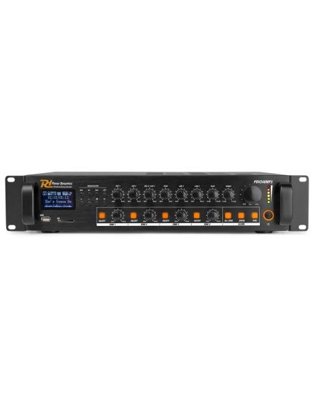 Power Dynamics PDV240MP3 PA Mixer Amplifier 240W/100V 4 zones 952071 - 4