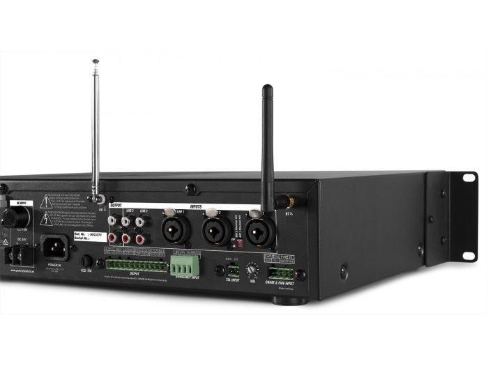 Power Dynamics PDV240MP3 PA Mixer Amplifier 240W/100V 4 zones 952071 - 7