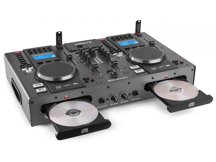 Vonyx CDJ450 Double CD/MP3/USB, BT Statio | Mas Que Sonido