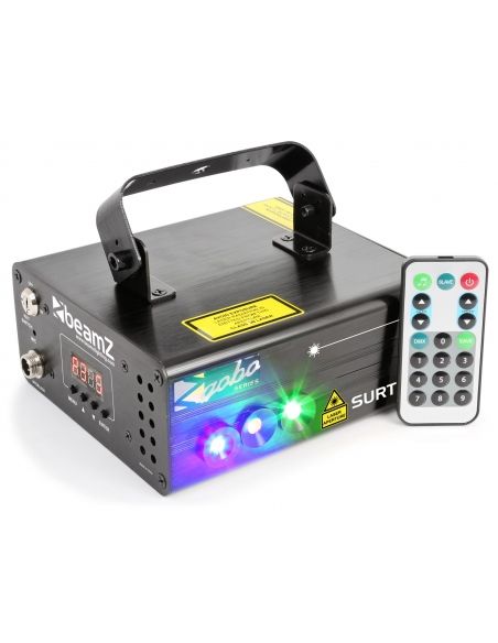 Beamz Surtur II Doble Laser RG Gobo DMX IRC LED 3W Azul