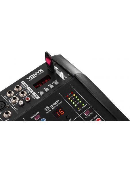 Vonyx AM8A 8 Channel Amplified Mixer BT | Mas Que Sonido