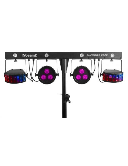 Beamz SHOWBAR FREE 2x PAR, 2x Derby y Strobo 