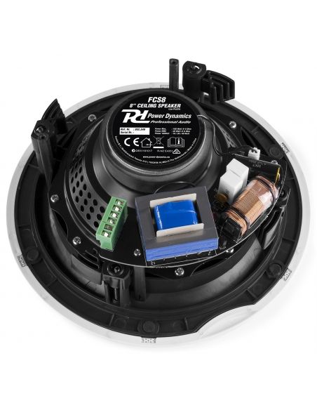 Power Dynamics FCS8 Altavoces de techo de bajo perfil 100V 8" 952549 - 10