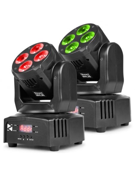 Beamz MHL36 Cabeza movil set de 2 piezas en bolsa 