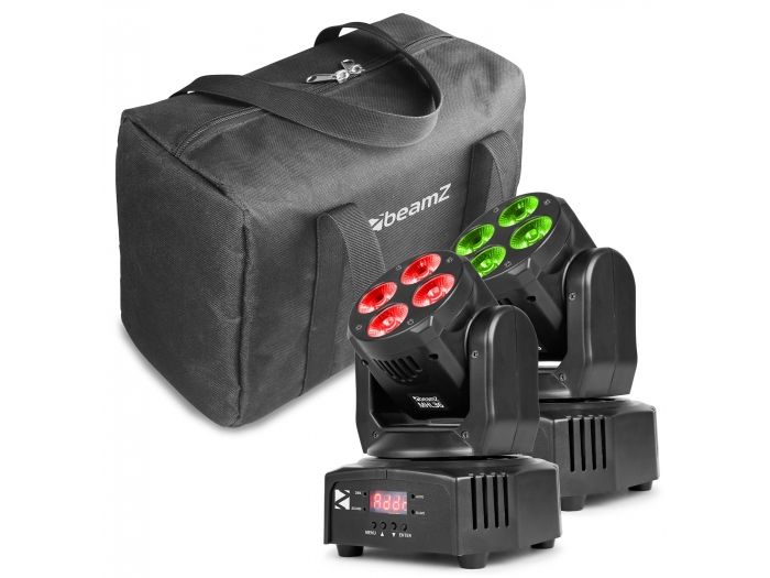 Beamz MHL36 Cabeza movil set de 2 piezas en bolsa 
