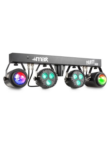 Max PartyBar1 con 2 Focos PAR + 2 Jellymoon RGBW 153236 - 1