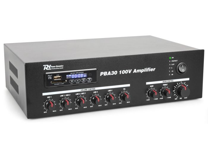 Power Dynamics PBA30 Amplificador linea 100V 30W 952090