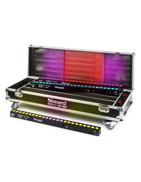 Beamz FCC14 Flightcase para 4x BBB243 con cargador 