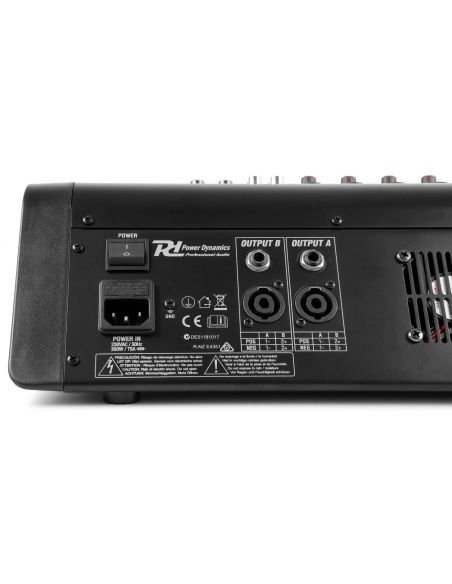 Power Dynamics PDM-M604A Mezclador directo amplificado 6 canales