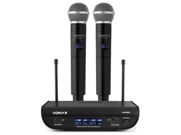 Vonyx WM82 Micro UHF digital 2ch HH | Mas Que Sonido