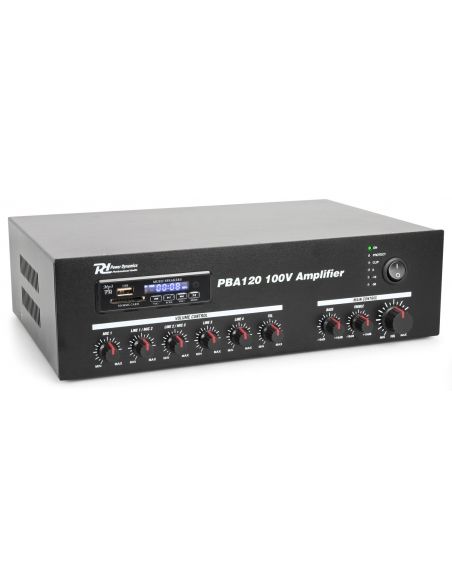 Power Dynamics PBA120 Amplificador linea 100V 120W 952096 - 1