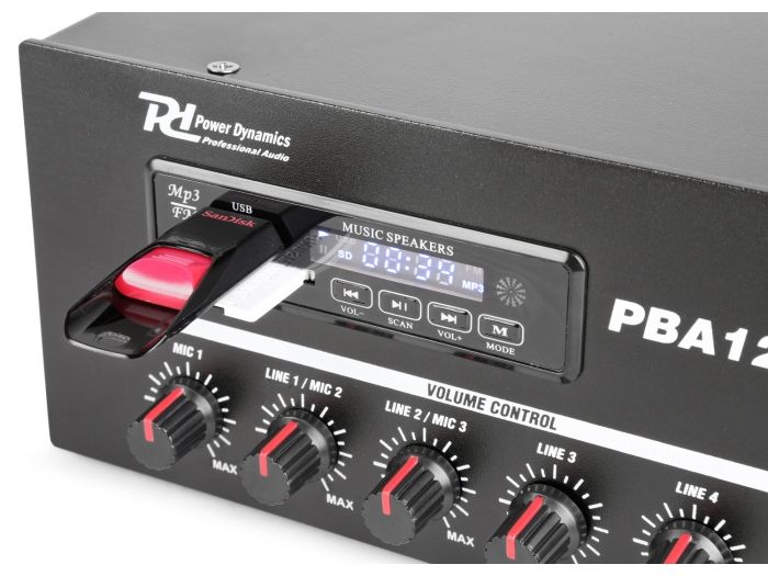 Power Dynamics PBA120 Amplificador linea 100V 120W 952096 - 5