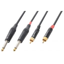 PD-Connex CX74-6 2x Jack mono 6,3mm - 2x Macho RCA 6m 176666 - 1
