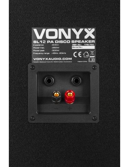 Vonyx SL12 Caja acustica disco 12"/30cm 600W 178732 - 6
