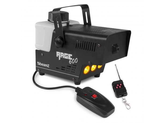 Beamz Rage 600LED Maquina de humo con mando a distancia 