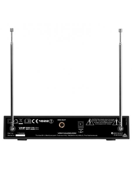 Vonyx WM522 Micro VHF 2CH HH Display | Mas Que Sonido