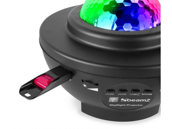 beamZ Proyector SkyNight con estrellas Rojas y Verdes 153210