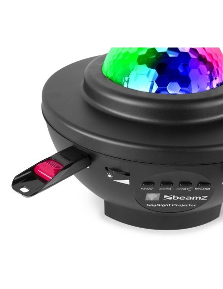 beamZ Proyector SkyNight con estrellas Rojas y Verdes 153210