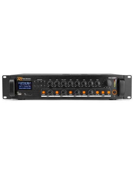 Power Dynamics PDV120MP3 120W/100V 4 zones ampl. | Mas Que Sonido