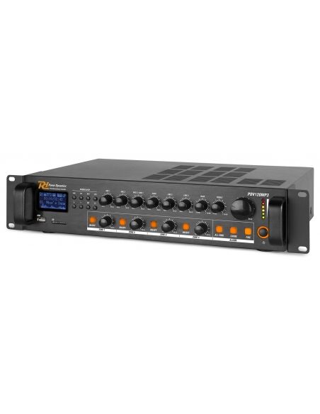 Power Dynamics PDV120MP3 120W/100V 4 zones ampl. | Mas Que Sonido