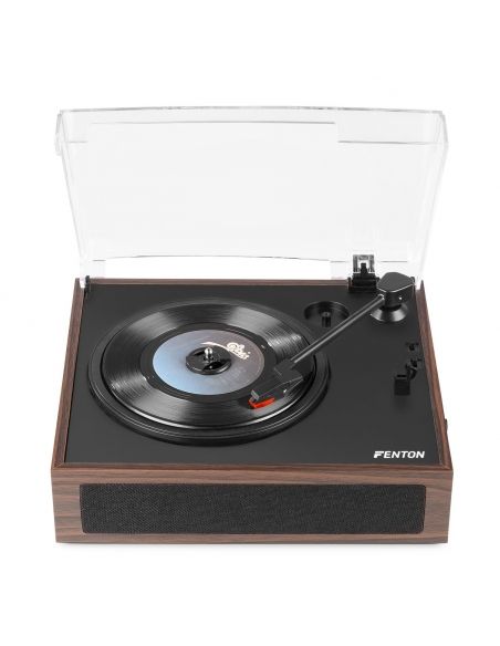 Fenton RP170D Giradiscos con caja de almacenaje de vinilos Madera oscura 102166 - 7