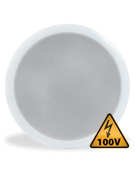 Power Dynamics Altavoz de techo 100V 8" Basic Blanco 952534 - 4