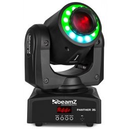 Beamz Panther 35 Led Spot Moving Head with LED Ring 