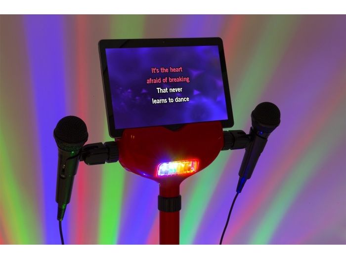 Fenton KSM15R Set escenario Karaoke Rojo con alfombra de escenario 130162