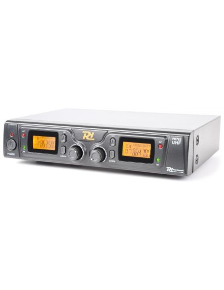 Power Dynamics PD782 Microfono Inalambrico UHF 2x 8 Canales con 2 Micrófonos  | Mas Que Sonido