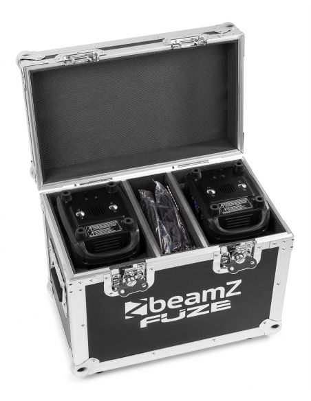 Beamz FCFZ2 Flightcase para 2pcs cabezas moviles Serie Fuze 