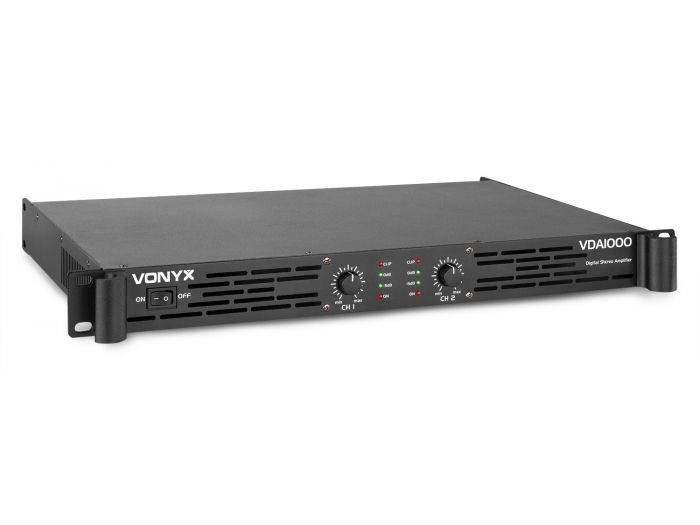 Vonyx VDA1000 Amplificador PA 1U 2x 500W 172046