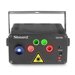 beamZ Dahib Doble Laser RG Gobo con LED Azul 152612 - 1 2