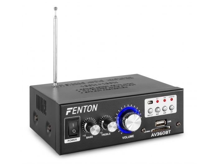 Fenton AV360BT Mini amplificador con BT/FM/SD/USB/MP3 