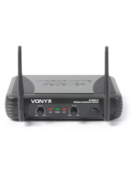 Vonyx STWM712 MIcrofono VHF 2 canales diversity 179183 - 3