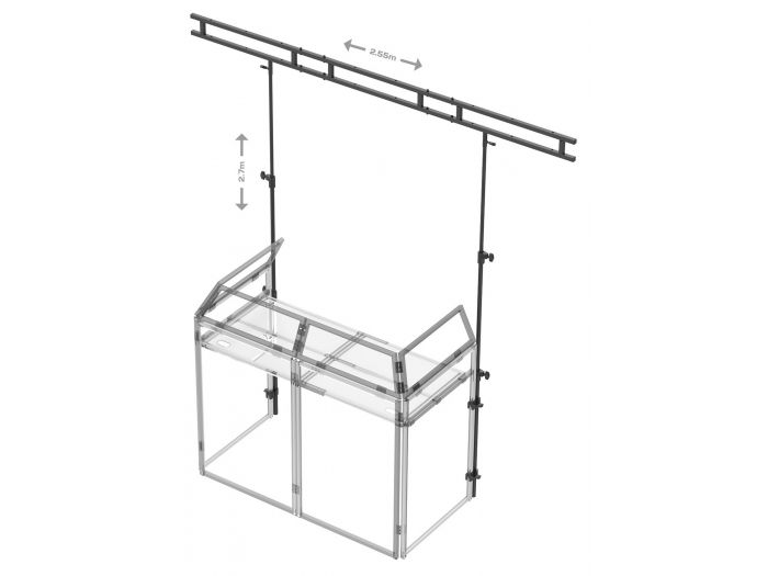 Vonyx DB3L Puente de luces para mesa DJ DB3 180034 - 1
