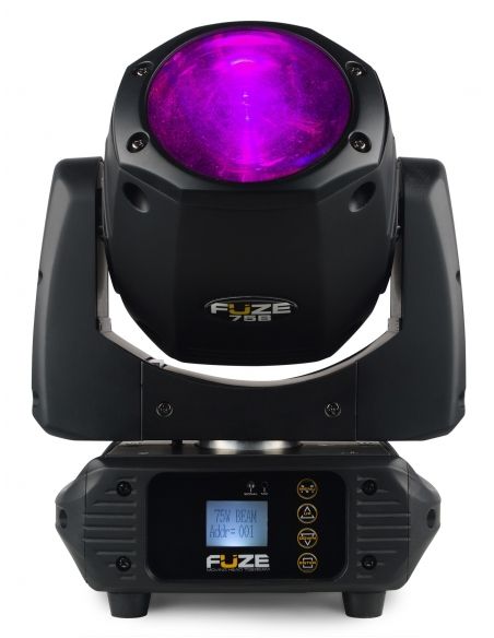 Beamz Fuze75B Set 2 pcs Cabeza Movil 75W LED en Flightcase 