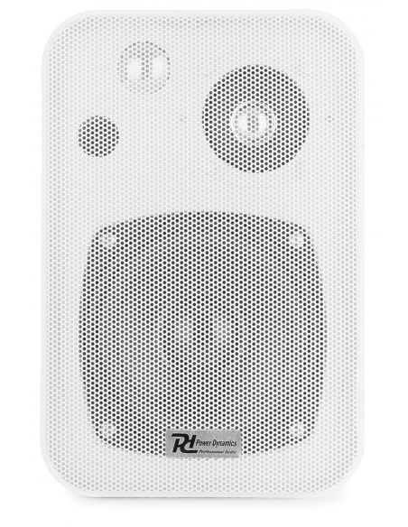 Power Dynamics BV40W Altavoces de ambiente 100V 4" Blanco 952122