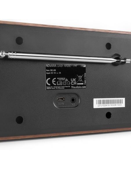 Audizio Novara DAB+ Radio estéreo Madera 102410 - 5