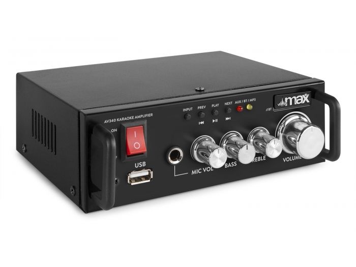 Max AV340 Amplificador Karaoke con reproductor Multimedia 103118
