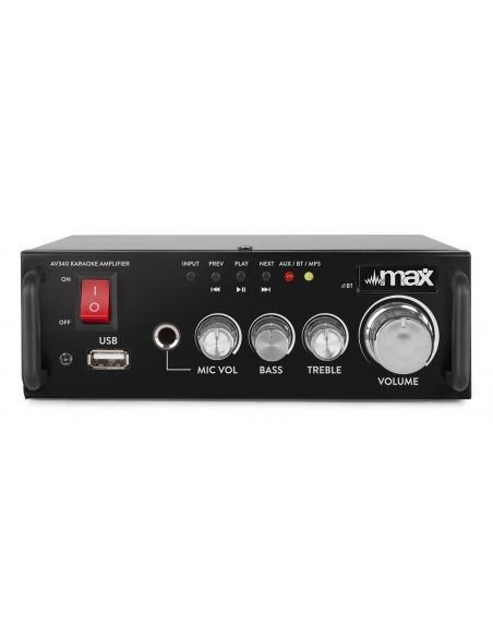 Max AV340 Amplificador Karaoke con reproductor Multimedia 103118